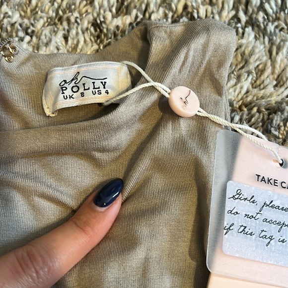 Oh polly tan high neck romper - Picture 2 of 3